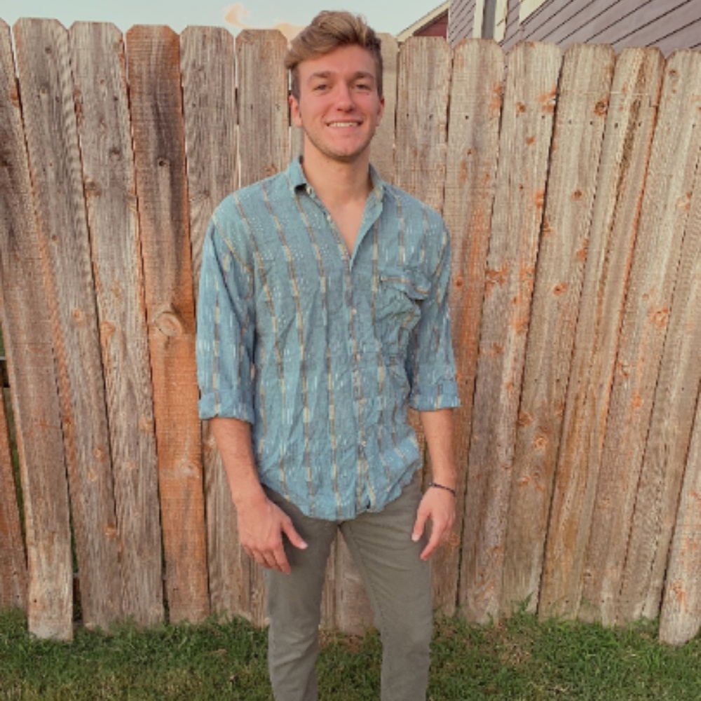 Blue Striped Button Down